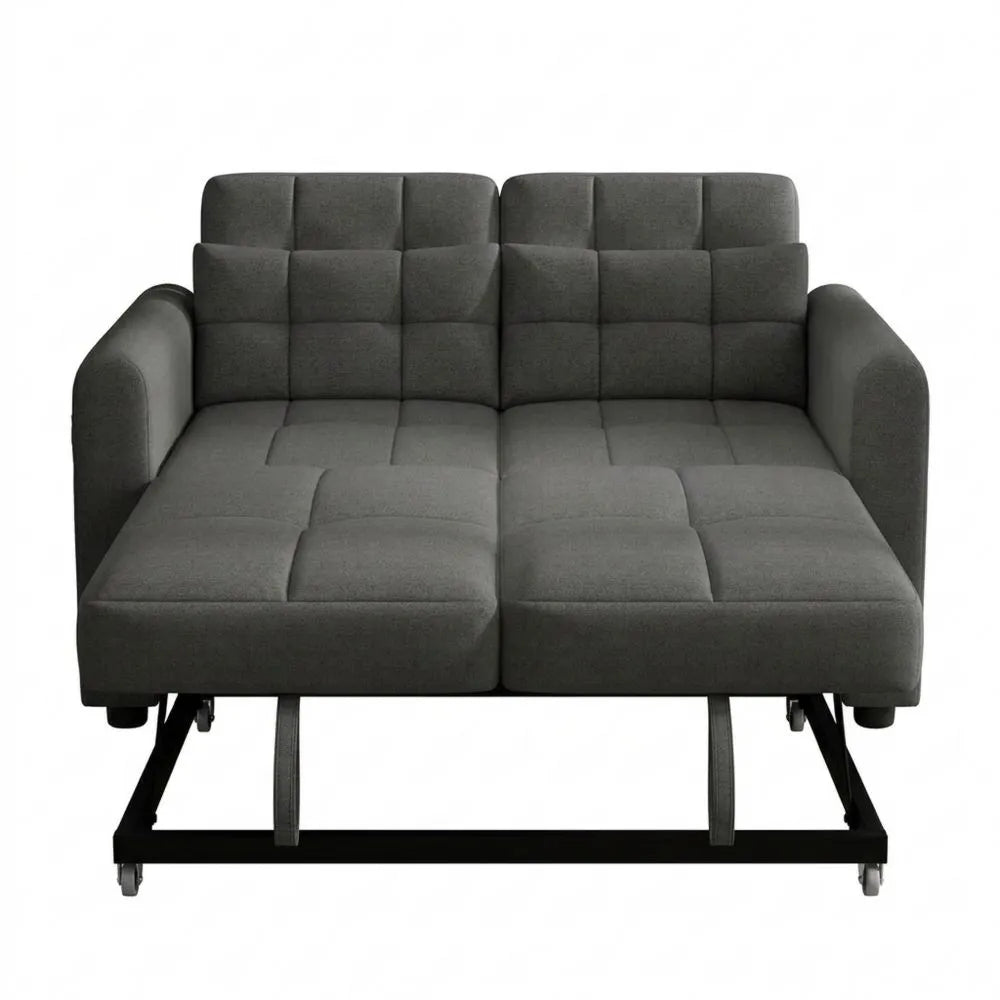 Verstellbares 3-in-1 Loveseat-Sofa mit USB und Armlehnentaschen